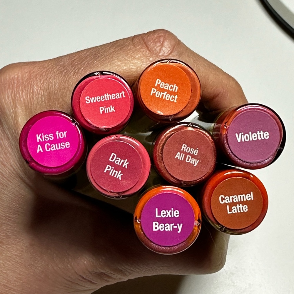 Brand new LipSense, full size, never opened, lot of 8 lip sticks